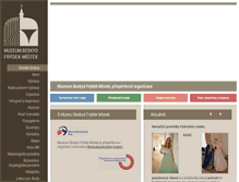 Tablet Screenshot of muzeumbeskyd.com
